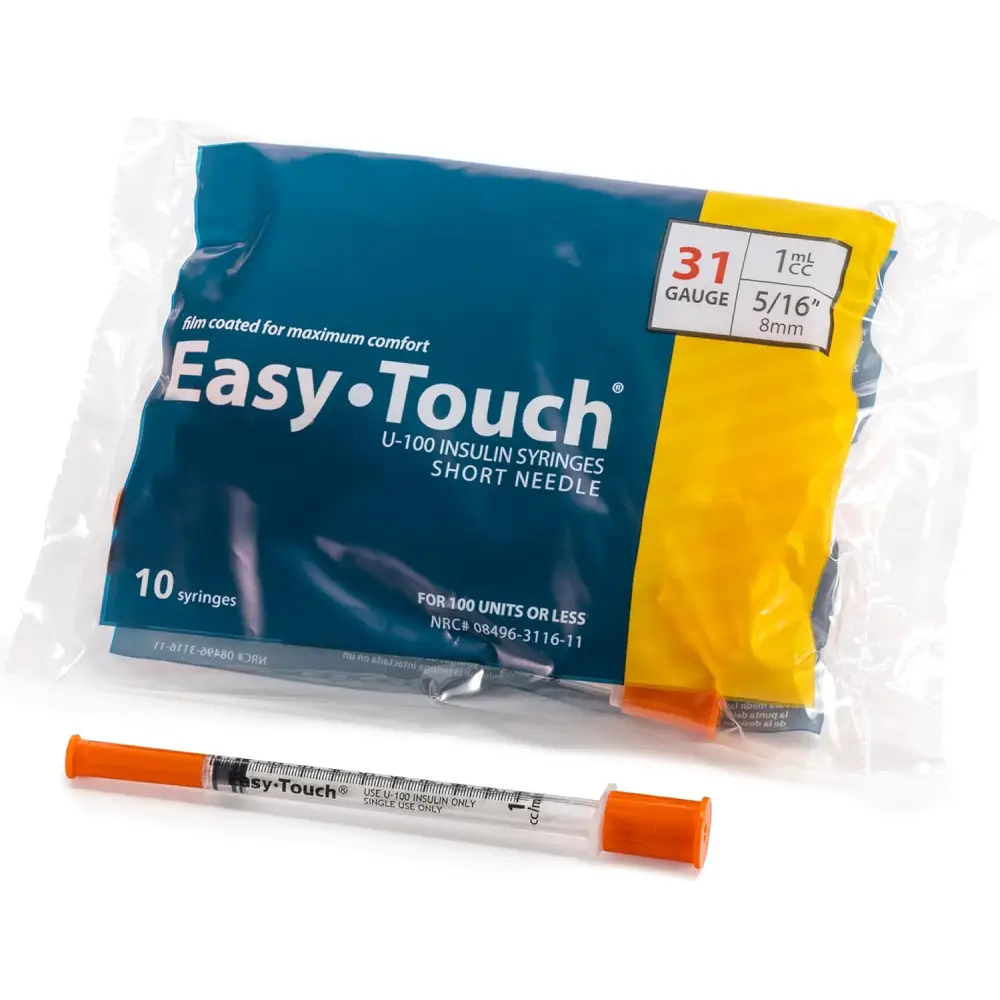 10-pack  Easy Touch Syringes